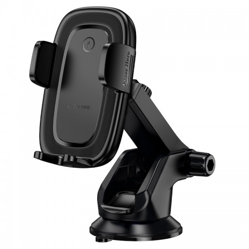 Автотримач для телефона з БЗП BOROFONE BH223 Follower push-type wireless fast charging car holder(center console)