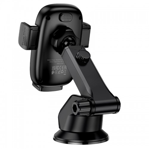 Автотримач для телефона з БЗП BOROFONE BH223 Follower push-type wireless fast charging car holder(center console)