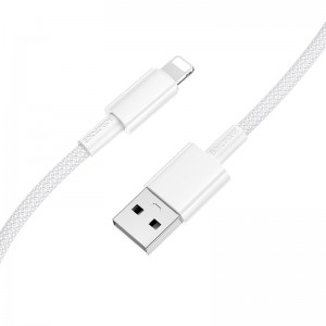 Кабель BOROFONE BX117 Source зарядный дата-кабель iP Белый
