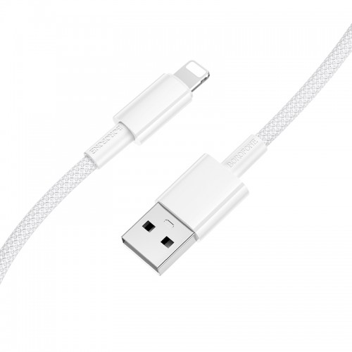 Кабель BOROFONE BX117 Source зарядный дата-кабель iP Белый