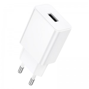 Мережевий зарядний пристрій BOROFONE BA110A Lemi single port charger (EU) White