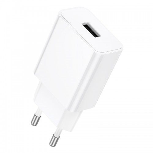 Мережевий зарядний пристрій BOROFONE BA110A Lemi single port charger (EU) White