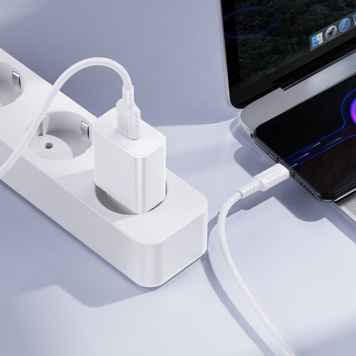 Мережевий зарядний пристрій BOROFONE BA110A Lemi single port charger (EU) White