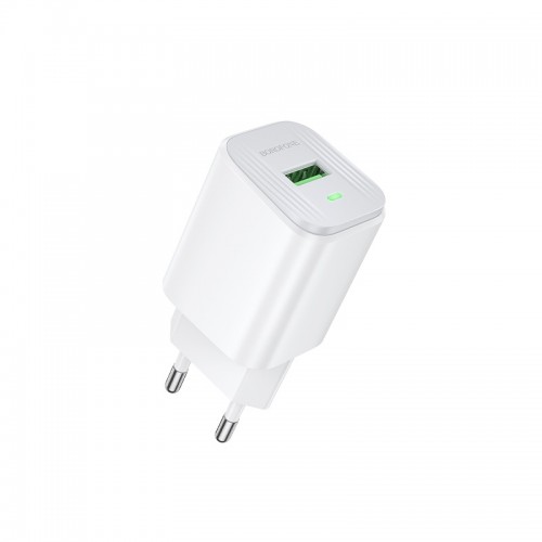 Мережевий зарядний пристрій BOROFONE BAS82A Star single port QC3.0 charger (EU) White
