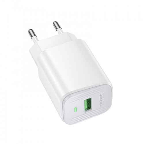 Мережевий зарядний пристрій BOROFONE BAS82A Star single port QC3.0 charger (EU) White