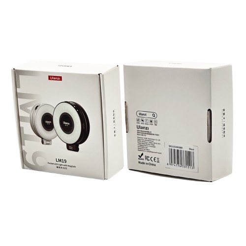 Свет для айфона магнитный Ulanzi LM19 Magsafe Fill Light Black (L049GBB1 LM19)