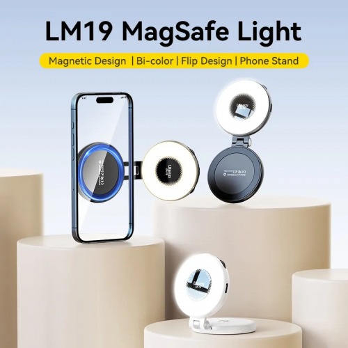 Свет для айфона магнитный Ulanzi LM19 Magsafe Fill Light Black (L049GBB1 LM19)