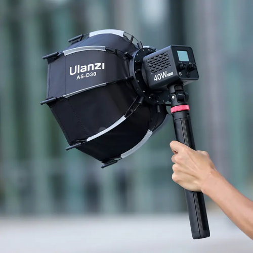 Софтбокс Ulanzi AS-D30 восьмиугольный софтбокс, 30 см, мини-крепление Bowens и решетка (UV-L083GBB1 AS-D30)