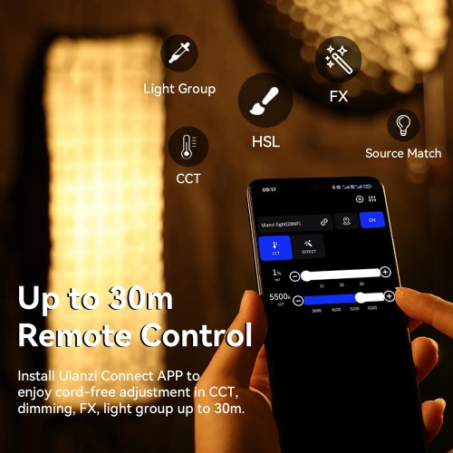 Відеосвітло Ulanzi Vijim 200W Bi-color Video Light (L079CNA1 VL-200Bi) (без блока живлення)