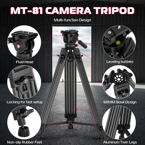Штатив Ulanzi MT-81 Tripod (80-155cm) Black