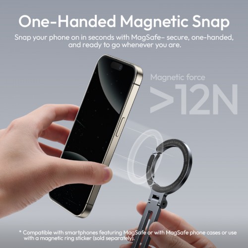 Тримач для телефону Ulanzi MA07 Maglock 1/4 Cold Shoe Phone Mount Black
