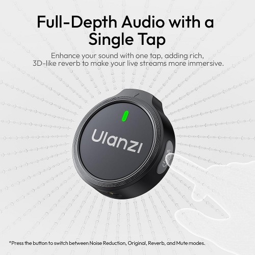 Бездротова мікрофонна система Ulanzi A21 Wireless Microphone Black