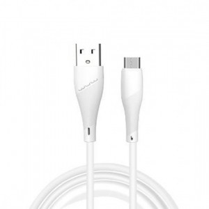 Кабель WUW-X196 USB Micro 2,4A 1м белый