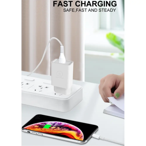 Мережевий зарядний пристрій з кабелем WUW-T82 Single USB home charger set type-c