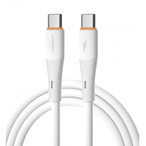 Кабель WUW-X225 Type-C to Type-C PD 65W белый