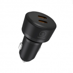 Автомобильное зарядное устройство WUW-C243 PD20W+ PD20W черное