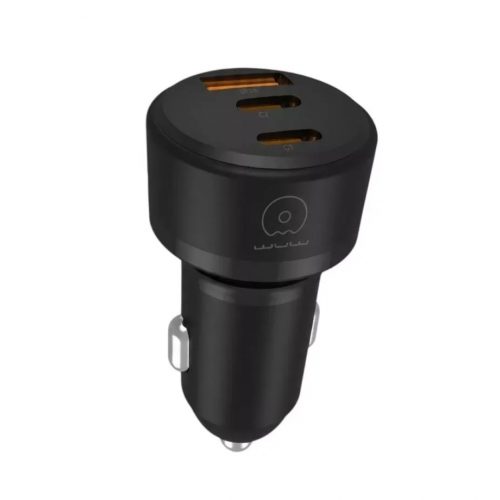 Автомобильное зарядное устройство WUW-C244 USB20W+PD20W+PD15W черное