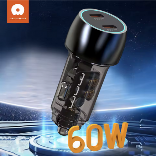 Автомобильное зарядное устройство WUW-C283 PD30W+ PD30W черное