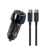 Автомобильное зарядное устройство WUW-T103C PD 30W +QC 3.0 18W черное