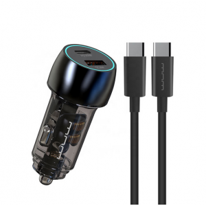 Автомобильное зарядное устройство WUW-T103C PD 30W +QC 3.0 18W черное