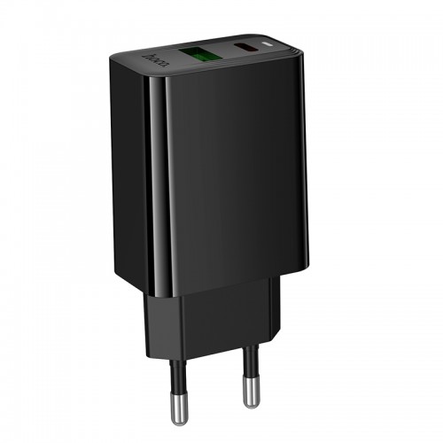 Мережевий зарядний пристрій HOCO CS94A Leader PD20W+QC3.0 charger(EU) Black