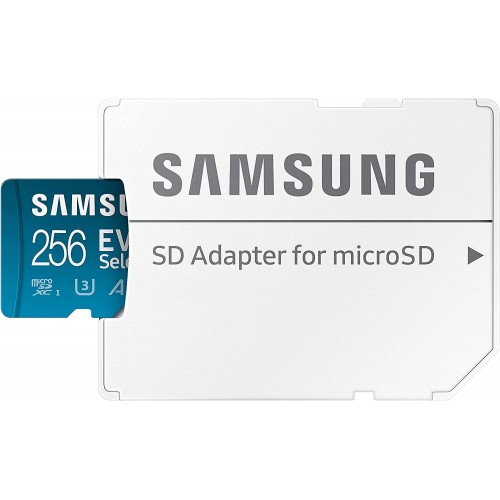 Карта пам'яті 256Gb Samsung EVO Select microSDXC (UHS-І U3) class 10 A2 V30 (R130MB/s, W30MB/s) (adapter SD)