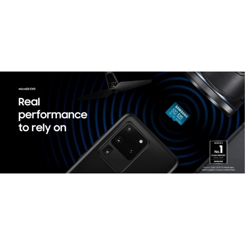 Карта пам'яті 256Gb Samsung EVO Select microSDXC (UHS-І U3) class 10 A2 V30 (R130MB/s, W30MB/s) (adapter SD)