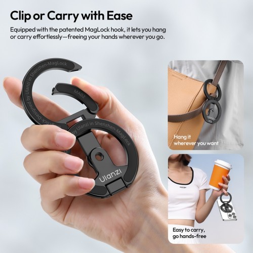 Тримач для телефона Ulanzi MA02 MagLock Dual Magnetic Phone Stand(Black)