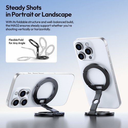 Тримач для телефона Ulanzi MA02 MagLock Dual Magnetic Phone Stand(Black)
