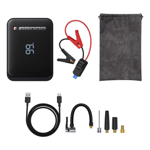 Автомобильное пуско-зарядное устройство с насосом Baseus Super Energy 2-in-1 Jump Starter 1000A Black