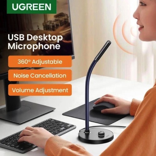 Настільний мікрофон UGREEN CM564 Desktop USB-A Microphone(UGR-90416), Black