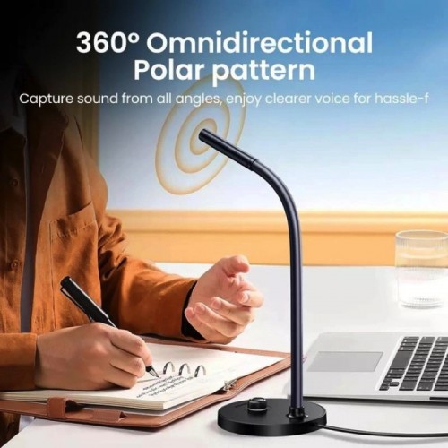 Настільний мікрофон UGREEN CM564 Desktop USB-A Microphone(UGR-90416), Black