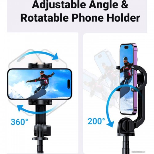 Селфі-штатив трипод UGREEN LP586 Selfie Stick Tripod with Bluetooth Remote Пульт керування (UGR-15062)