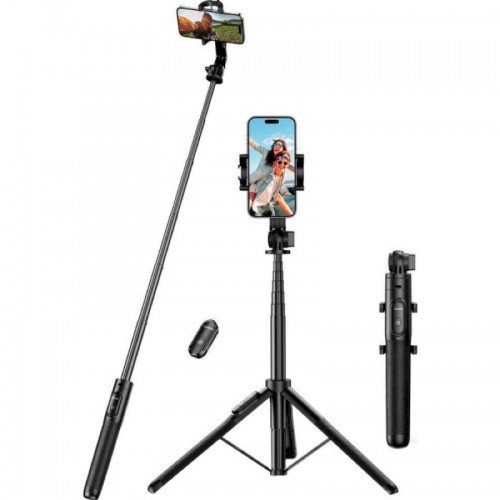 Селфі-штатив трипод UGREEN LP586 Selfie Stick Tripod with Bluetooth Remote Пульт керування (UGR-15062)