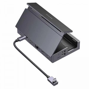 Док-станція Ugreen CM800 Steam Deck 9 в 1 USB-C Output 1×DP, 1×USB-C, 3×USB-A, 1×RJ45, 1×SD Card Slot, 1×TF Card Slot Space Gray