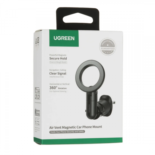 Автодержатель для телефона магнитный Ugreen LP923 Air Vent Magnetic Car Phone Mount black