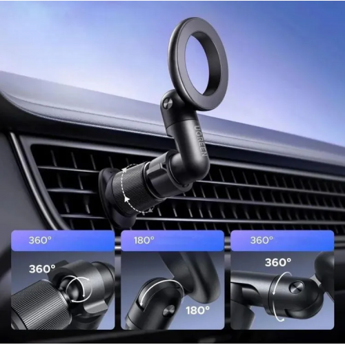 Автодержатель для телефона магнитный Ugreen LP923 Air Vent Magnetic Car Phone Mount black