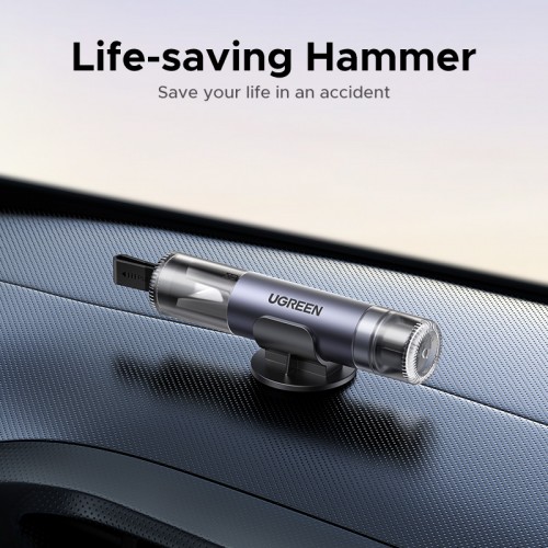Автомобільний аварійний молоток (склобій) з ножем Ugreen LP821 Car Safety Hammer