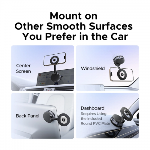 Автомобильный держатель для телефона прочный магнитный Ugreen LP970 Suction Cup Magnetic Phone Mount