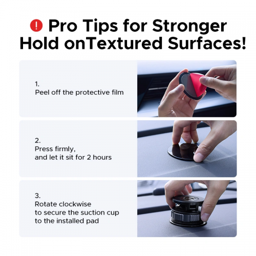Автомобильный держатель для телефона прочный магнитный Ugreen LP970 Suction Cup Magnetic Phone Mount