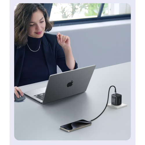 Сетевое зарядное устройство 30W Ugreen X513 USB-C GaN Fast Charger EU Black