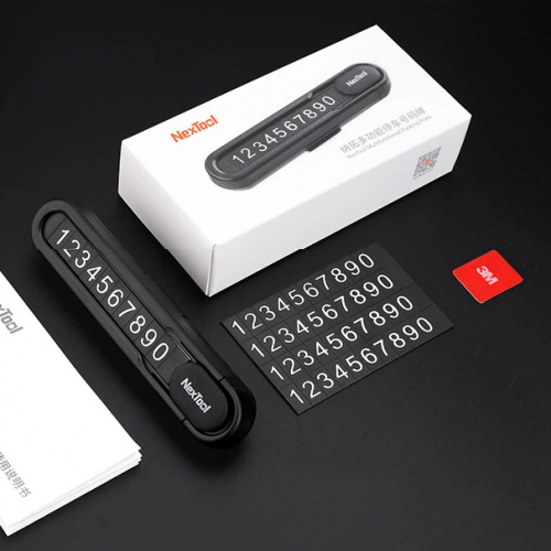 Паркувальна візитка Xiaomi NEXTOOL Вбудований склобій та стропоріз Black