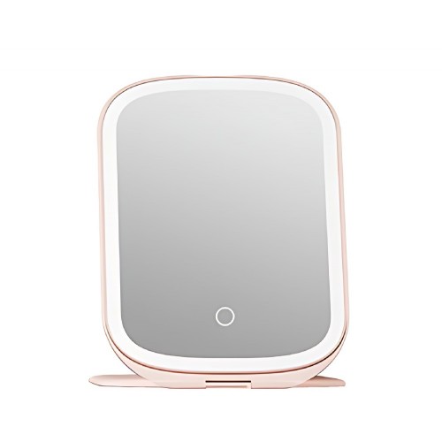 Дзеркало для макіяжу Xiaomi DOCO Cosmetic Mirror Portable with Lamp Flip version-Powder