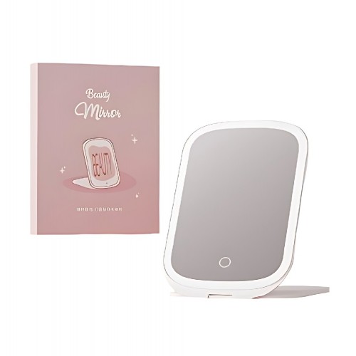 Дзеркало для макіяжу Xiaomi DOCO Cosmetic Mirror Portable with Lamp Flip version-Powder