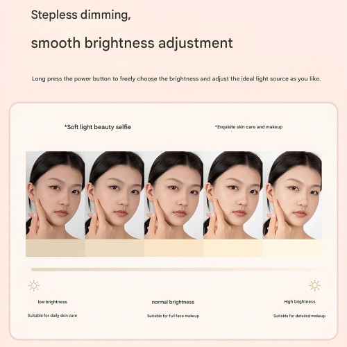 Дзеркало для макіяжу Xiaomi DOCO Cosmetic Mirror Portable with Lamp Flip version-Powder