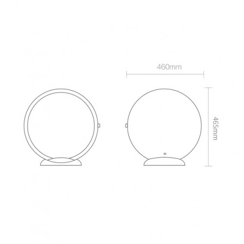 Зеркало для макияжа Xiaomi Jordan Judy large 18-inch LED Makeup Mirror