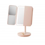 Дзеркало для макіяжу Xiaomi JordanLED table folding cosmetic mirror Pink