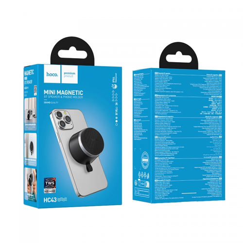Портативная Bluetooth колонка Hoco HC43 Surpass, 3W, IPX4, Black