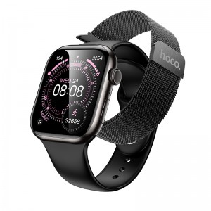 Смарт-часы Hoco Y42 51мм. 200 мА·ч. IPX6 (версия с звонками) Black