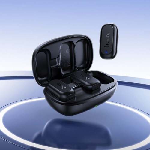 Беспроводная микрофонная система Hoco L26 Type-C Smart AI шумоподавление Петличка Black